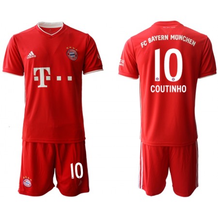 Billiga Fotbollströjor FC Bayern München Philippe Coutinho Correia 10 Barn Hemma tröja 2020/21 Kortärmad